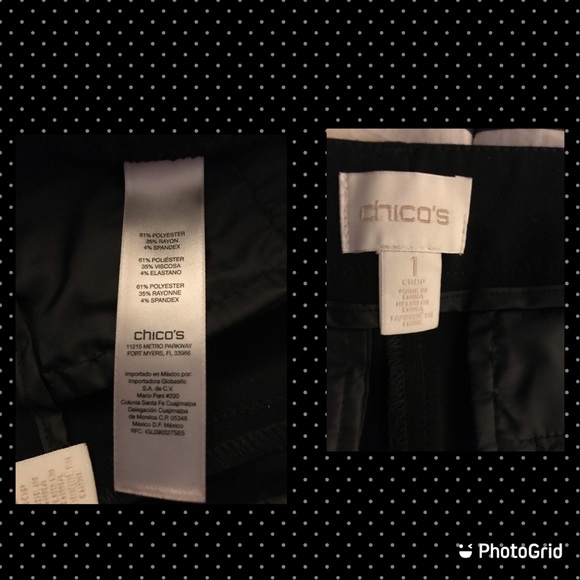 Chicos Wide Leg Cuffed Crops 1 - Picture 3 of 5